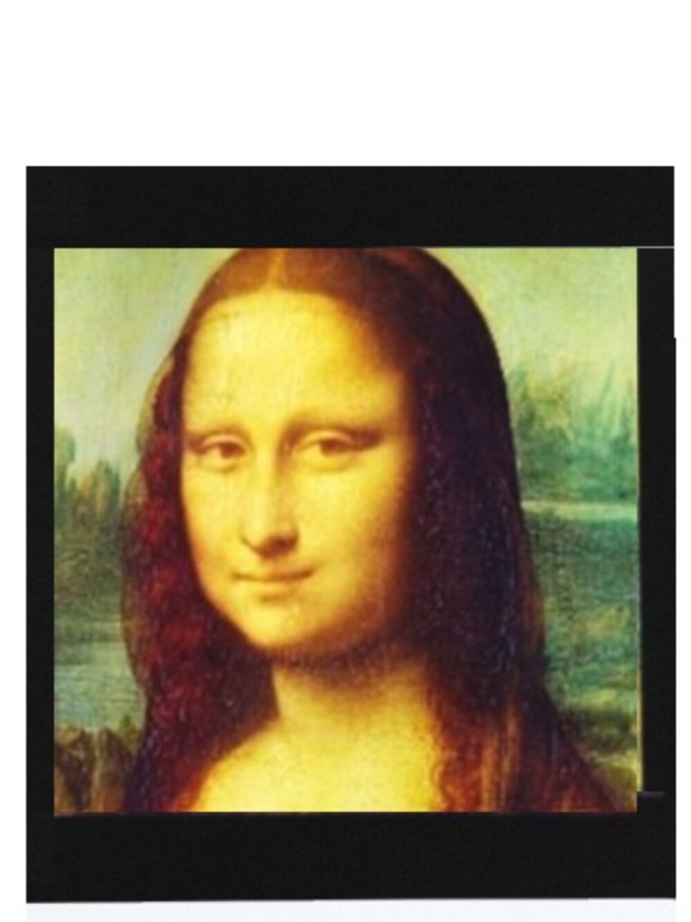 Mona Lisa by Da Vinci - Cotton Fabric Applique